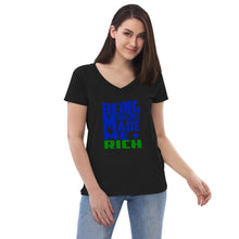 Load image into Gallery viewer, Women’s recycled v-neck t-shirt