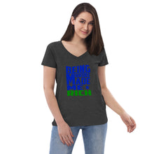 Load image into Gallery viewer, Women’s recycled v-neck t-shirt