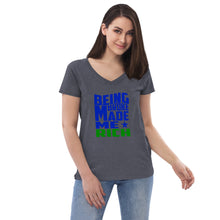 Load image into Gallery viewer, Women’s recycled v-neck t-shirt